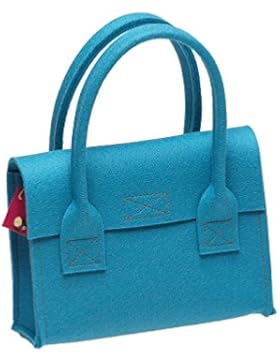 Kinder Handtasche aus Filz (100% Wolle) mit Henkel und Lasche mit Klettverschluss, Tasche von i.Punkt, Größe XS