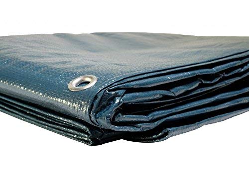 Lona para piscina redonda diám. 6,20 m (con desagüe) - cobertor de piscina - lona impermeable - lonas para piscina