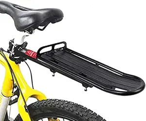IndiaLot Bicycle Rear Carrier Racks Rear Pannier Rack Mountain Carrier Rear Seat Aluminum Alloy Adjustable Bicycle Rear Rack
