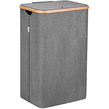 hausratplus 3er Wäschesortierer auf Rollen Wäschebox Wäschekorb grau