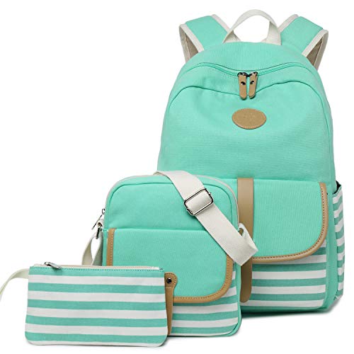 Geek-M Sac à Dos Loisir Vert School Backpack Set Green Taille Unique