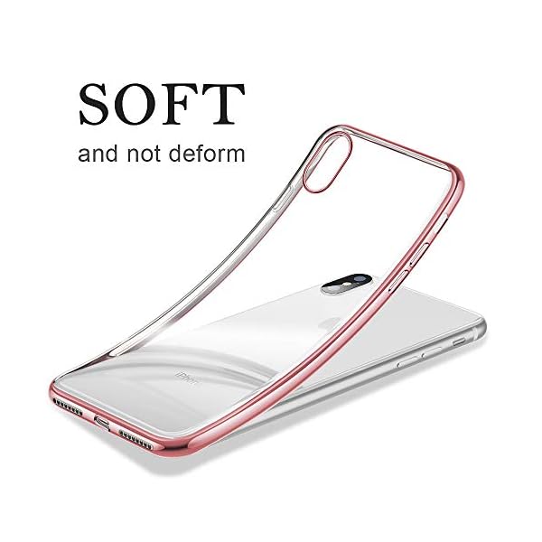 phixilin iPhone XS Max Hülle Crystal Handyhülle iPhone XS Max Silikon SchutzHülle Ultra Dünn Stoßfest Anti-Scratch TPU Bumper Case für iPhone XS Max Case Cover – Bild 3