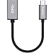 Produktbild ICHECKEY USB C Adapter auf Micro USB 3.1 Type C Converter mit Kabel 15cm für MacBook/MacBook Pro/ChromeBook Pixel/Google Pixel C/Nokia N1 (Schwarz)