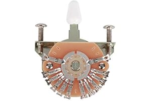 ZOUNDHOUSE Boston Lever Super Switch (10 contact points) 5-way, open model, vintage, with white cap