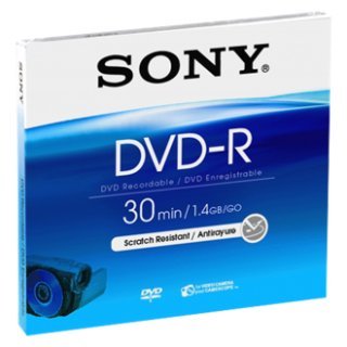 Sony DVD-R 1.4GB, 8cm 30min, Pack 4 +1, Handycam Mini dvd, dvdr, 1,4 GB, 30 min - 2