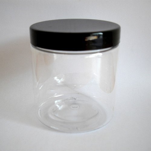 5 X 250ML PET Plastic Jars for Scrubs, Salts, Creams or Crafts
