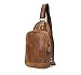 Produktbild JOYIR Herren Echtes Leder Brust Bag Schulter Nachricht Tasche Crossbody Sling für Laufen Sport Wandern