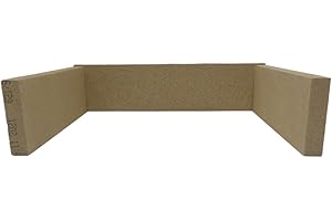 SCHOTT ROBAX HD Stove Glass UK Ltd - Hunter Herald 6 MK1 - Multi Fuel Vermiculite Fire Brick Set