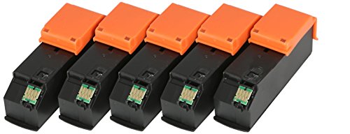 5 XL Druckerpatronen nur Black mit CHIP und Füllstandanzeige für Epson Expression Premium XP-510, XP-520, XP-600, XP-605, XP-610, XP-615, XP-620, XP-625, XP-700, XP-710, XP-720, XP-800, XP-810, XP-820 - 2