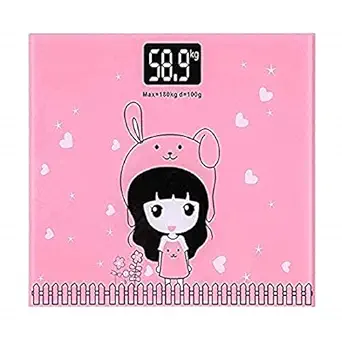 ROSTRA Digital Bathroom Scales Electronic Digital Personal Bathroom Health Weighing Scale with Large LCD Display (Multicolor)