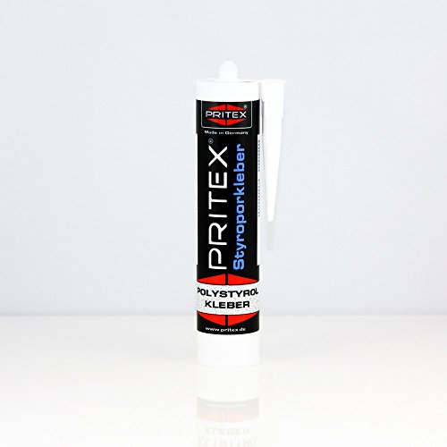 Preisvergleich Produktbild Styroporkleber 1 Kartusche 300ml Kleber weiß Polystyrolkleber Klebstoff PRITEX®