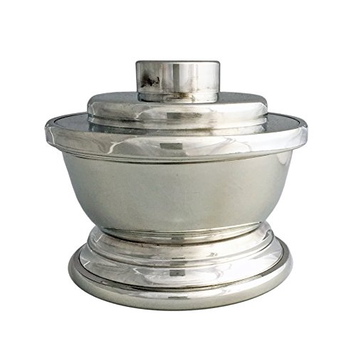 English Pewter Cambridge Lidded Shaving Soap with 75ml Shaving Cream - Image 4