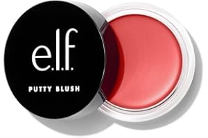 e.l.f. Putty Blush, fórmula cremosa y ultra pigmentada, aceite de argán y vitamina E, Tahití, 0.35 oz/10 g