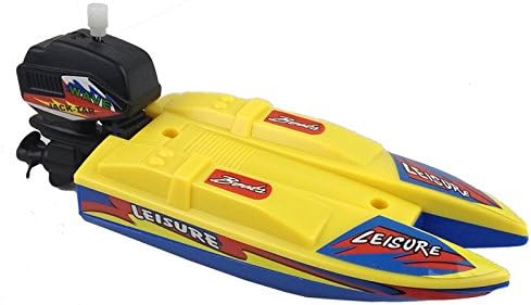 szxuanzhicai Summer plastic chain boat children to spread out the play water swimming water motorboat boat gifts toys
