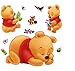 Produktbild JHFVB 3D Winnie The Pooh tapete Aufkleber für Baby Schlafzimmer Cartoon kinderzimmer Kindergarten Kinder wandtattoo