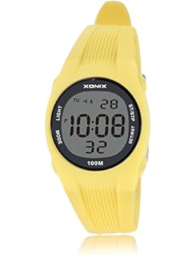 Kinder beobachten multifunktion studenten junge mädchen luminous wasserdicht digital watch-E