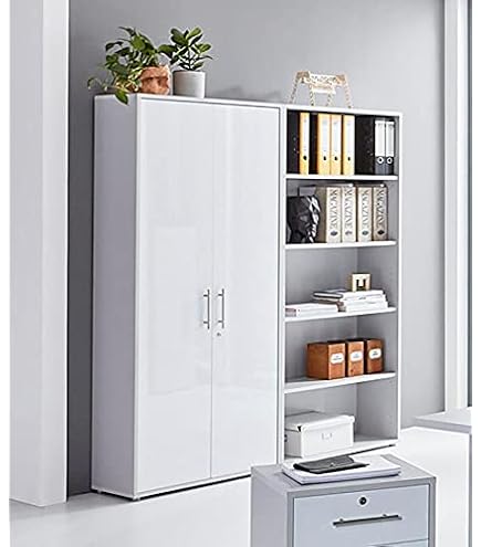 Lomadox Büromöbel Set 11-teilig - Höhenverstellbarer Schreibtisch + Schränke