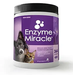 Pet Balance Vegetarian Miracle Systemic Digestive Formula Enzymes Powder for Dogs and Cats - 364 Servings