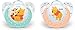 Produktbild NUK 10175169 Disney Winnie Silikon-Schnuller, kiefergerechte Form, 0-6 Monate, 2 Stück, Girl, weiß