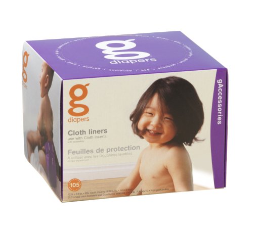 gNappies Flushable Cloth Nappy Liners (105 sheets)