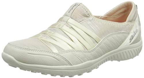 Skechers Be-Light-on The Groove, Baskets Femme, Beige (Natural), 36 EU