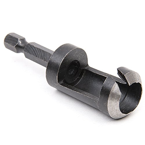 Fortag 4 tlg Zapfenbohrer Bohrer Set Pfropfenbohrer Cutter Drill Forstnerbohrer Schneidesatz Dübel Zapfenfräser Zapfenschneider Holzbohrer Satz 6mm-16mm - 7