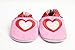 Soft leather baby shoes hearts