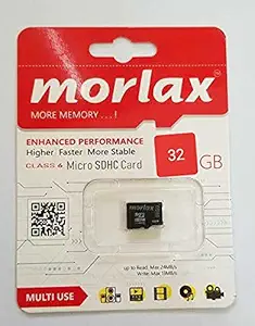 Sponk Morlax 32 Gp Memory Card Upto Read 24 Mbs Write 13 Mbs