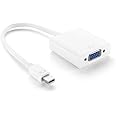FENTICO Mini DisplayPort to VGA Adapter Mini DP to VGA Converter - 1080p Video - mDP or Thunderbolt 1/2 Mac/PC to VGA Monitor/Projector/Display - mDP 1.2 to VGA Dongle