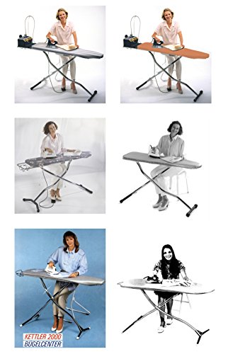 Mabi 302 Original KETTLER Bügelbrettbezug LxB 138×38 cm Baumwoll-Molton-Bügeltuch mit Gummizug - 5