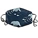 Produktbild Wading Bear Galcier Water On Navy Anti Dust Mask Anti Pollution Washable Reusable Mouth Masks
