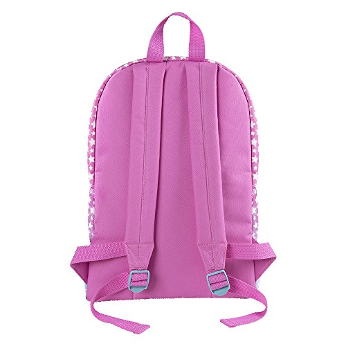 Sac à dos Enfants Soy Luna - Cartable Scolaire Disney avec poche avant - Sac d'école pour le jardin d'enfants avec bandoulières réglables - Rose - 38x26x16 cm - Perletti