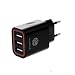 Produktbild HUNDA USB Ladegerät für Apple iPhone iPad Samsung Android und Windows Geräte (Handy Smartphone Tablet) (3 port 15W schwarz)