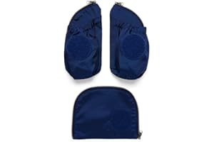 ergobag Pack Cubo Light Side Pocket Zip Set (3-pcs.) Système de sécurité. Unisex-Enfants