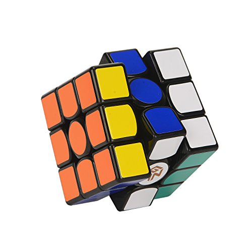Roxenda Gan 356S V2 (Lite) 3x3 Smooth Magic Cube Ganspuzzle Speed Cube Puzzles Black with Cube Stand and Bag