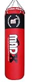MADX 4ft Punch bag Filled Heavy Punch/Kick Bag + Chain
