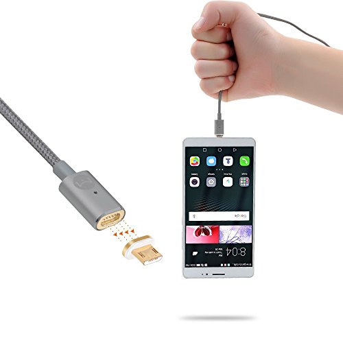 DigitalOME Magmi Pro Cable con im n magn tico con dos conectores Micro Usb 2 0 para Samsung Sony Xiaomi LG HTC - 1 2m 2 4A Color Gris reviews DigitalOME Magmi Pro Cable con im n magn tico con dos conectores Micro Usb 2 0 para Samsung Sony Xiaomi LG HTC - 1 2m 2 4A Color Gris