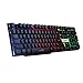 Produktbild VCB USB Kabel PC Computer Gaming Tastatur Bunte LED Metall Hintergrundbeleuchtung Mechanisch - weiß