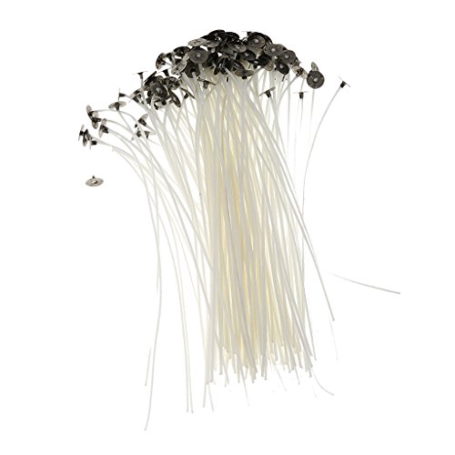Generic 50/100pcs Flachdocht Kerzendocht für Kerzen Gießen 15cm 20cm – wie bild, 100pcs 20cm - 4