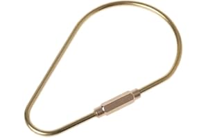 WOWOWO Outdoor Messing Karabiner Schlüsselbund Wandern Camping Hang Haken Schnalle Auto Schlüsselring