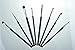 Prsonalized-UK® 8 X Eye Brushes Set Blend Eyeshadow Angled Eyeliner Smoked Makeup Brush