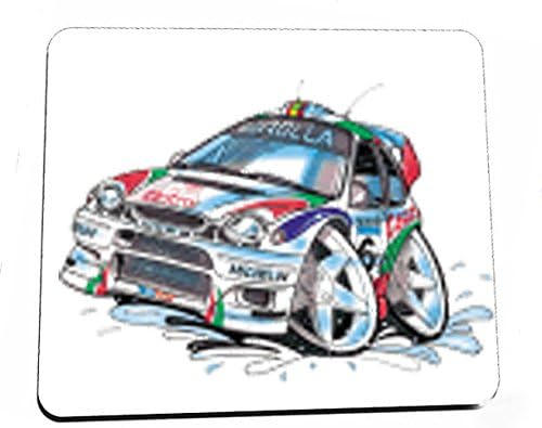 Corolla WRC 98 - Castrol White - Koolart Premium Quality Mouse Mat 0026