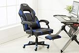 Posición multilingüe: hemos diseñado nuestra silla de juegos de PC para tener una espalda reclinable, elija su posición entre 90 y 175 grados tirando hacia arriba en la palanca trasera. Empuje hacia abajo el candado una vez que haya encontrado su posición óptima. Utiliza los 2 botones para ajustar los ángulos de los reposabrazos y la altura se puede ajustar con el sistema de elevación de gas neumático.