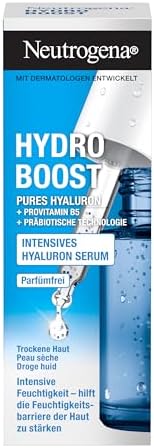 Neutrogena Hydro Boost Hyaluronic Concentrate, cura del viso con 2 forme di acido ialuronico, provitamina B5 e tecnologia prebiotica, fornisce un'idratazione intensiva - 15 ml