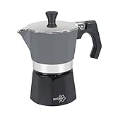 Die Espressokocher sind aus robustem Aluminium gefertigt. Das Kochen geht binnen weniger Minuten vonstatten: Einfach die Basis mit Wasser und den oberen Einsatz mit Espressopulver befüllen und aufkochen lassen.