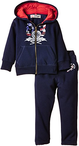 Camps Baby Boys K10 1137 Plain Hooded Long Sleeve Tracksuit, Blue (marine), 18-24 months (Manufacturer size: 2)