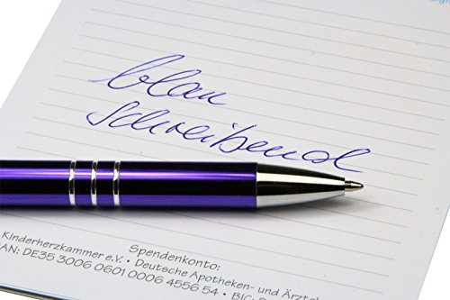 Metall – Kugelschreiber KING mit Lasergravur / Gravur 100 Stück (alle mit gleicher Gravur) - 6