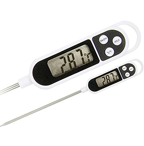 Thermometer Digital mit LCD Display und langen Sonde für mündliche AXILAR Rektal Wasserbad Netzteil Fleisch Karamell - 3