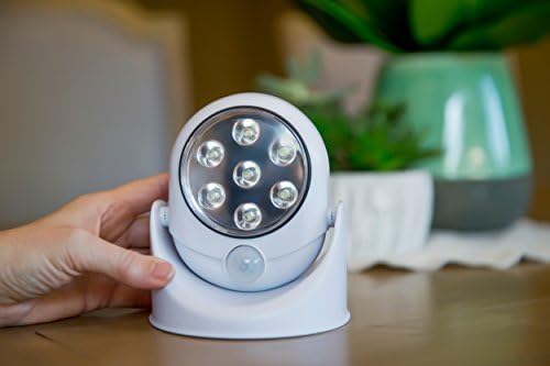 MareLight 360°Infrared Motion Activated Sensor 7LED Weatherproof Quality Auto-Sensing Path Cordless Lamp for Indoor/Outdoor Porches Decks Patios Pathway Stairs Light Angel As Seen On TV