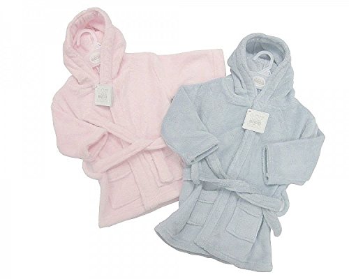 Baby Coral Fleece Bathrobe Pink - 6/12 months